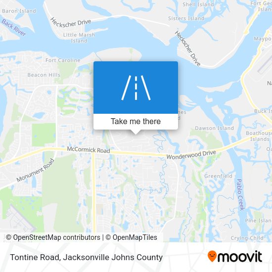 Mapa de Tontine Road