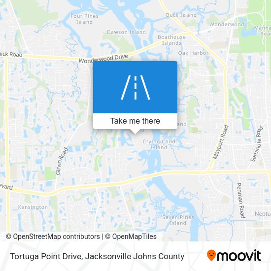 Tortuga Point Drive map