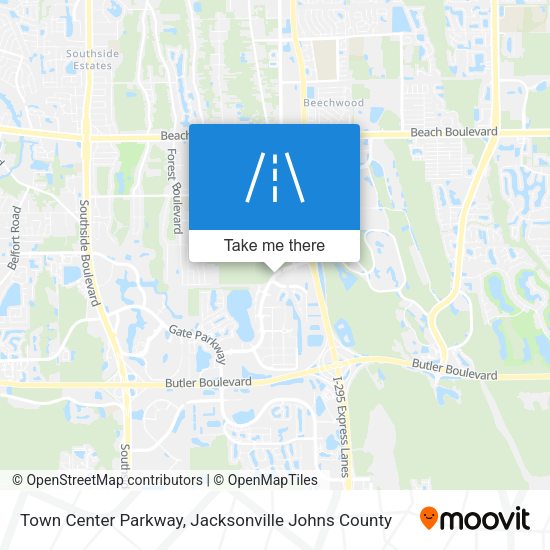 Mapa de Town Center Parkway