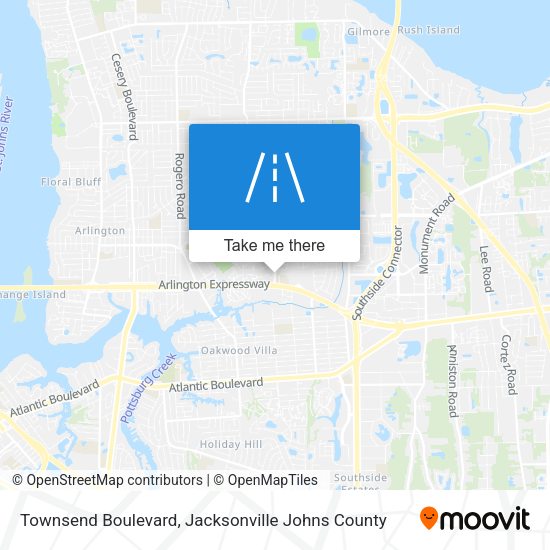 Mapa de Townsend Boulevard