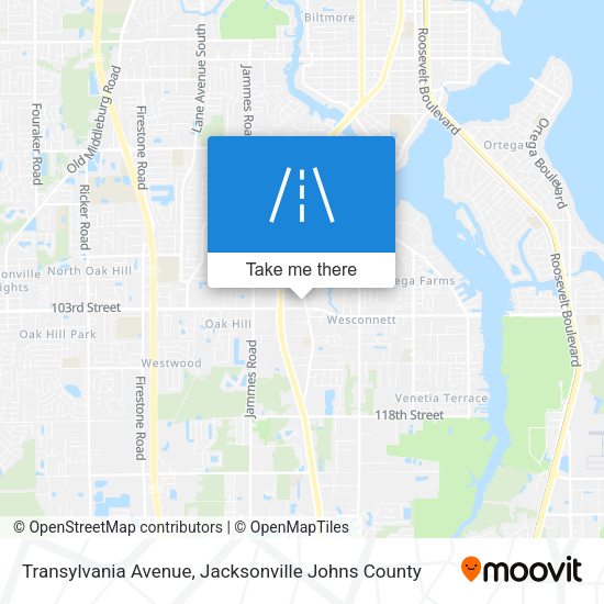 Mapa de Transylvania Avenue