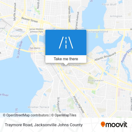 Mapa de Traymore Road