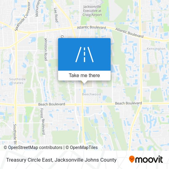 Treasury Circle East map