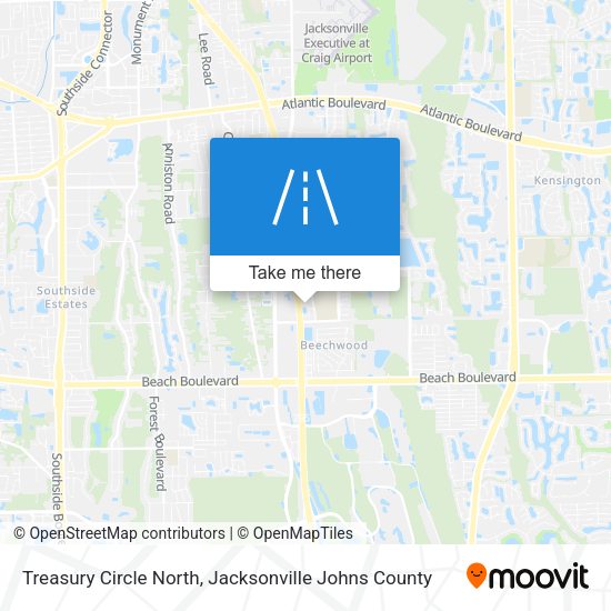 Treasury Circle North map