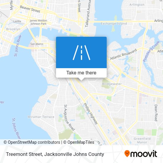 Mapa de Treemont Street