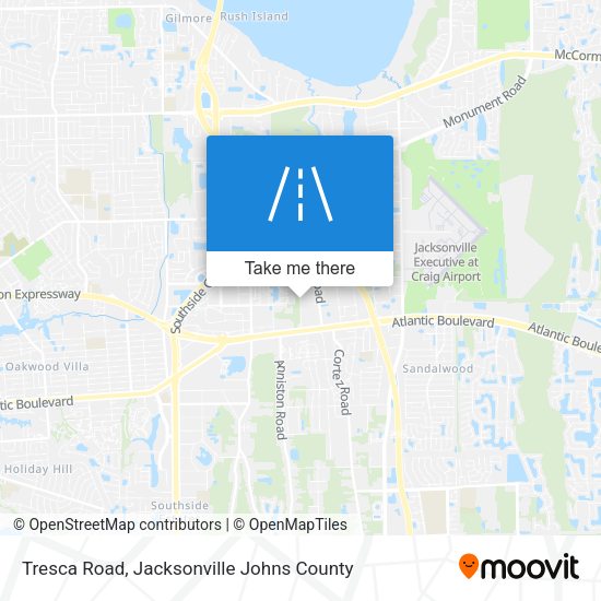 Mapa de Tresca Road