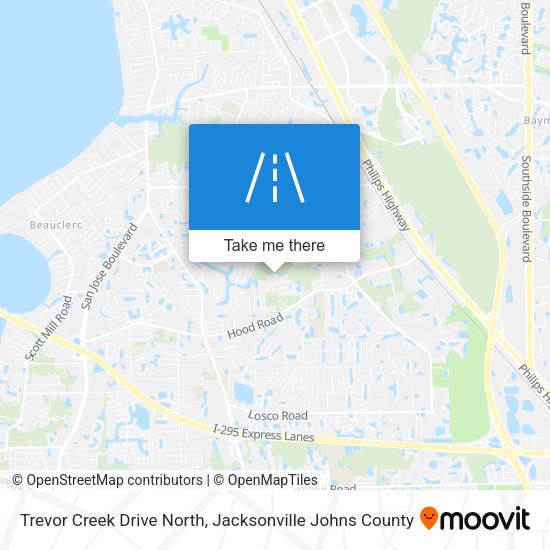 Trevor Creek Drive North map