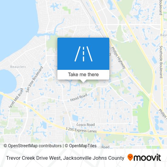 Trevor Creek Drive West map
