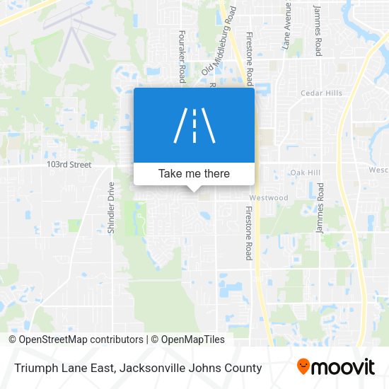 Mapa de Triumph Lane East