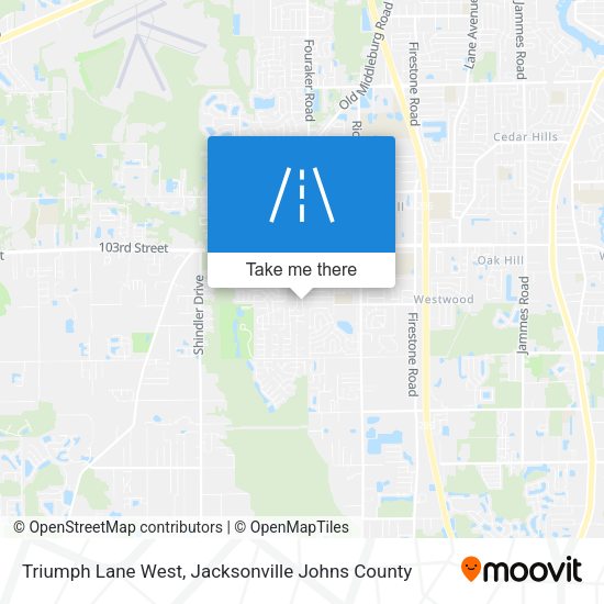 Triumph Lane West map