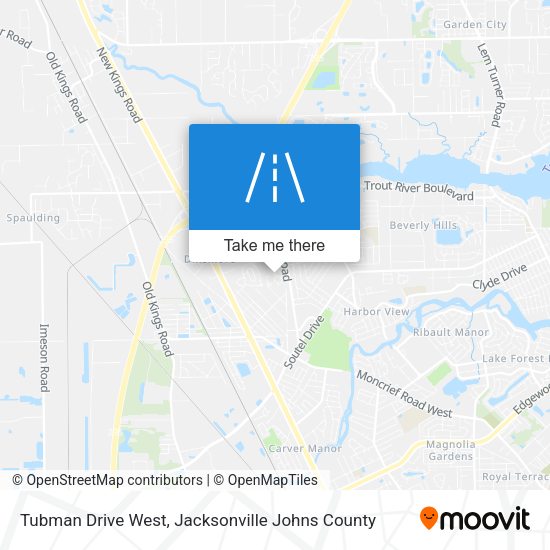 Mapa de Tubman Drive West