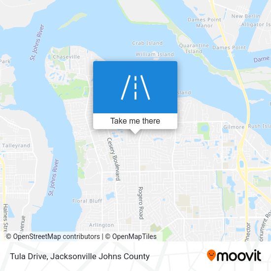 Tula Drive map
