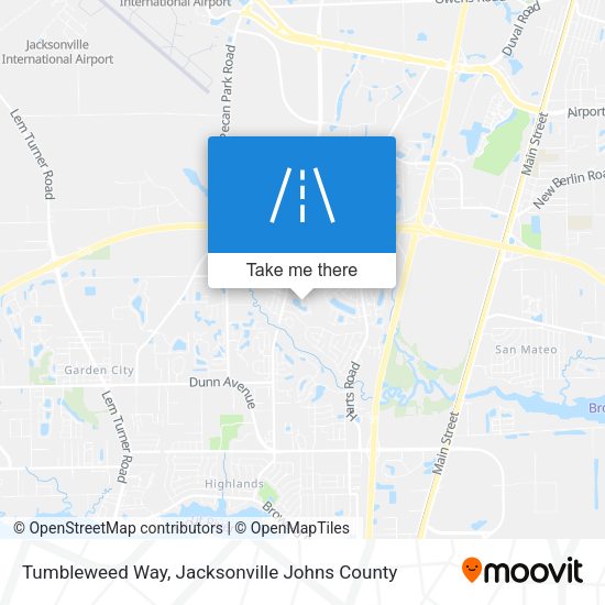 Tumbleweed Way map