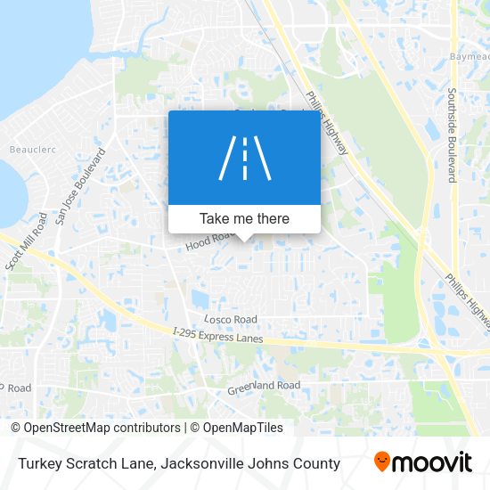 Turkey Scratch Lane map