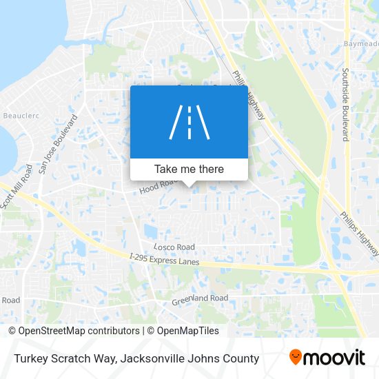 Turkey Scratch Way map
