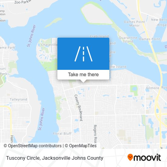 Tuscony Circle map