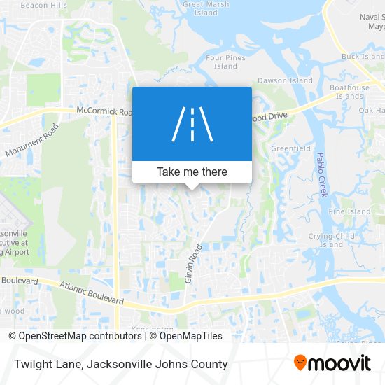 Twilght Lane map