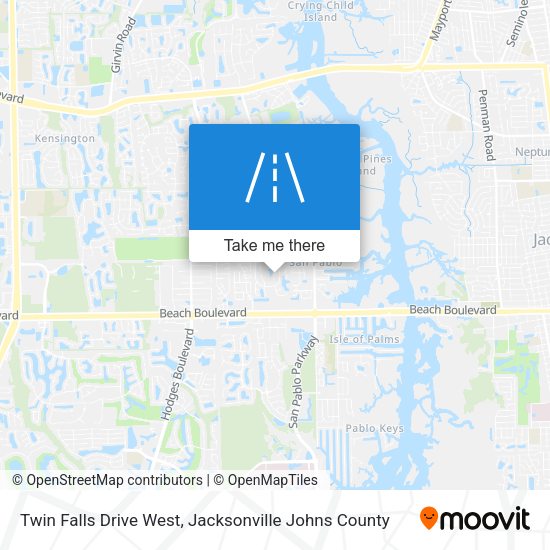 Twin Falls Drive West map