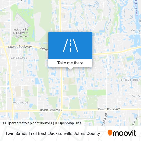 Mapa de Twin Sands Trail East