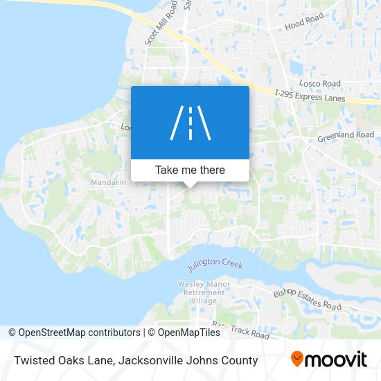 Mapa de Twisted Oaks Lane