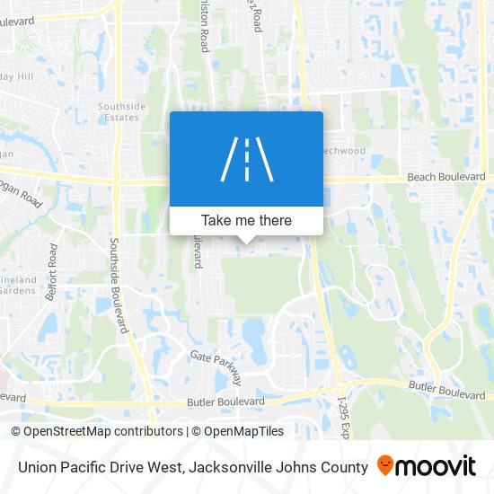 Union Pacific Drive West map
