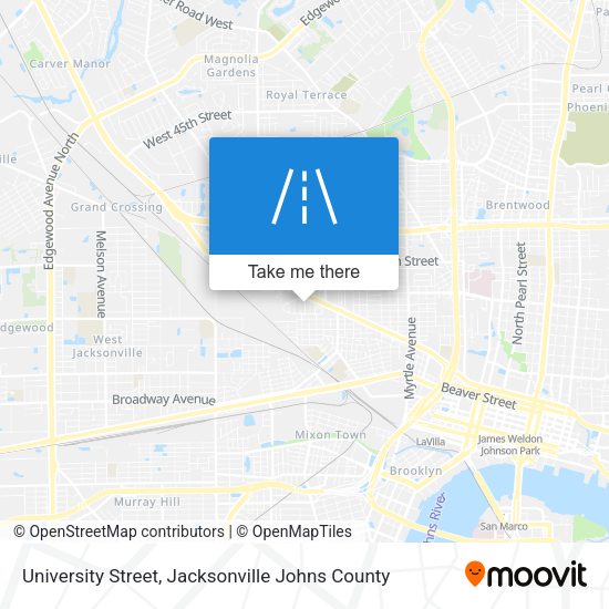 Mapa de University Street