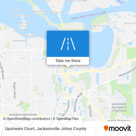 Upstream Court map