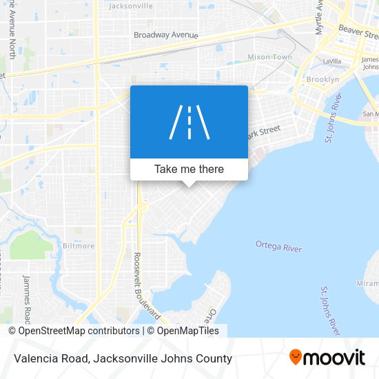 Valencia Road map