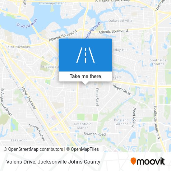 Valens Drive map