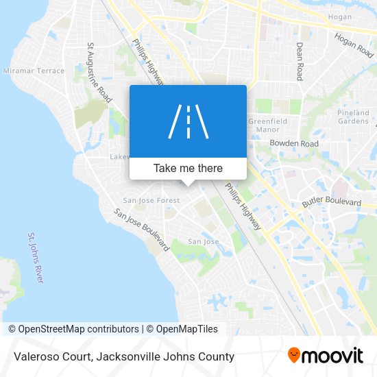 Mapa de Valeroso Court
