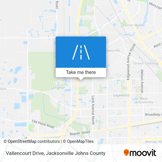 Vallencourt Drive map