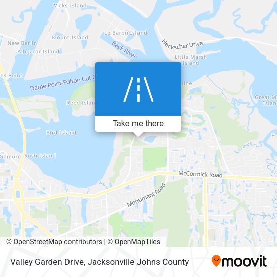 Valley Garden Drive map