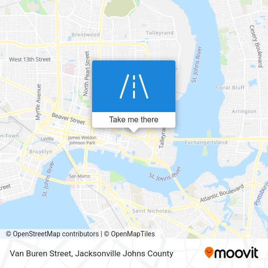 Van Buren Street map