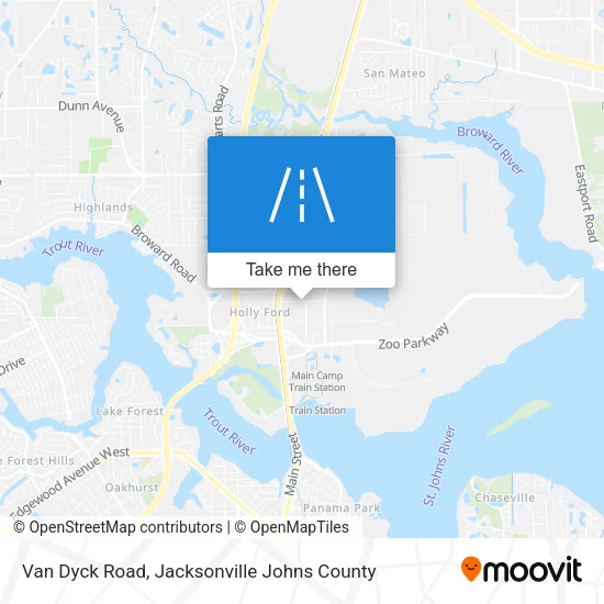 Mapa de Van Dyck Road