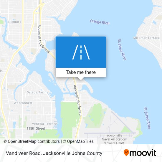 Vandiveer Road map