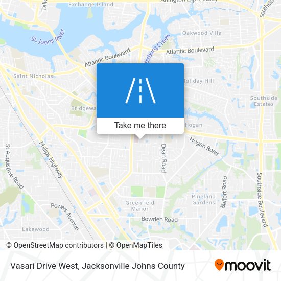 Mapa de Vasari Drive West