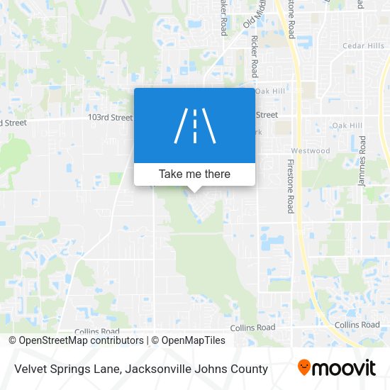 Mapa de Velvet Springs Lane