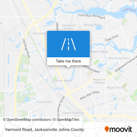 Vermont Road map