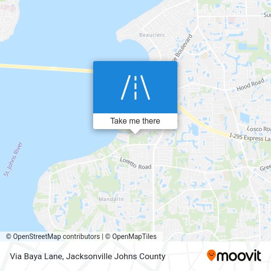 Mapa de Via Baya Lane