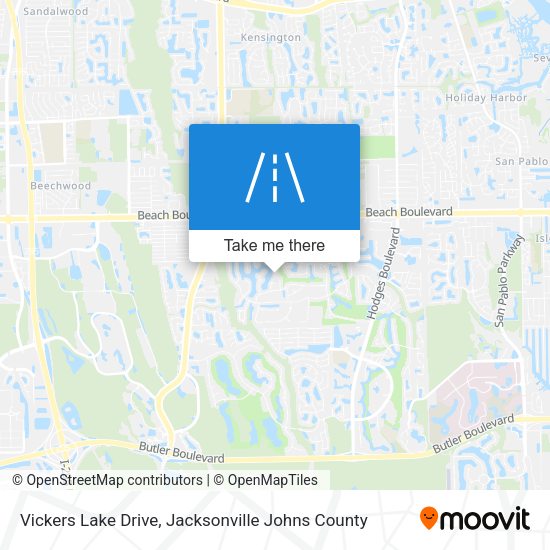 Vickers Lake Drive map