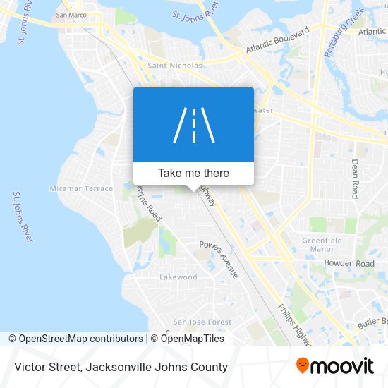 Victor Street map