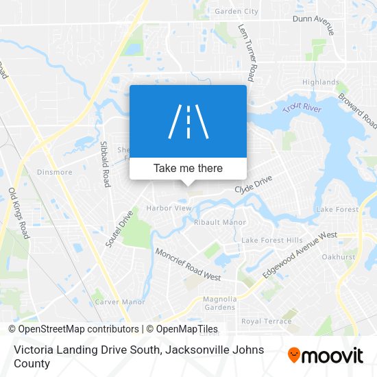Victoria Landing Drive South map