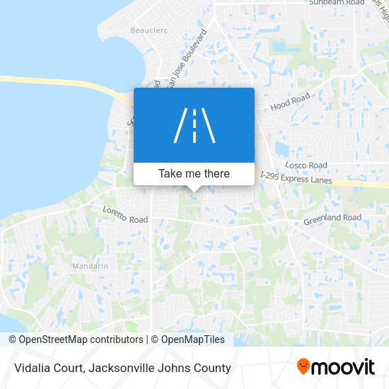 Mapa de Vidalia Court