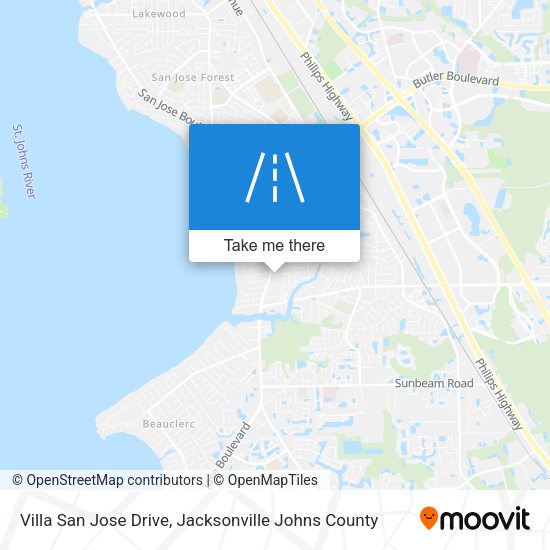 Villa San Jose Drive map