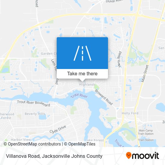 Villanova Road map