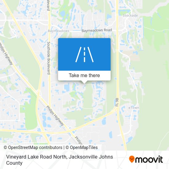 Vineyard Lake Road North map