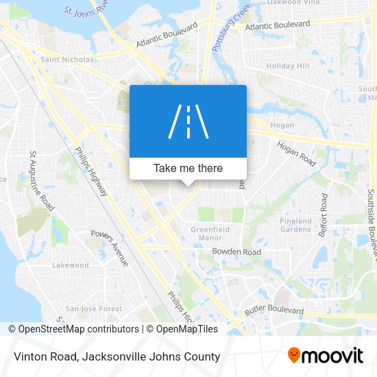 Vinton Road map