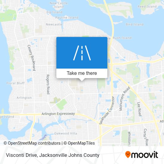 Visconti Drive map