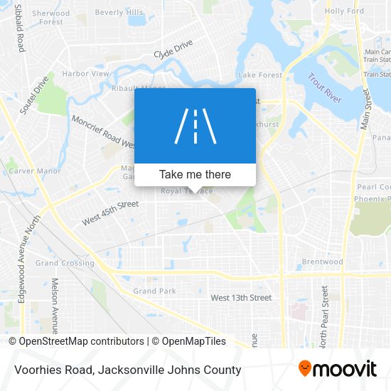 Voorhies Road map