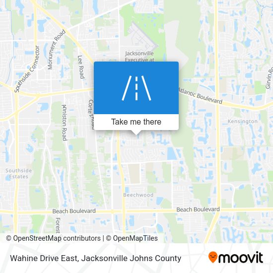 Wahine Drive East map